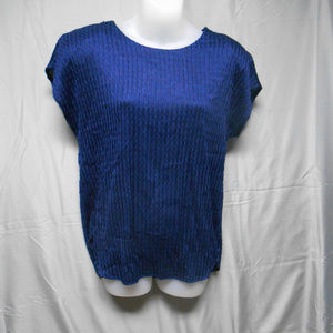 Vintage AK Collectible blue top womens medium